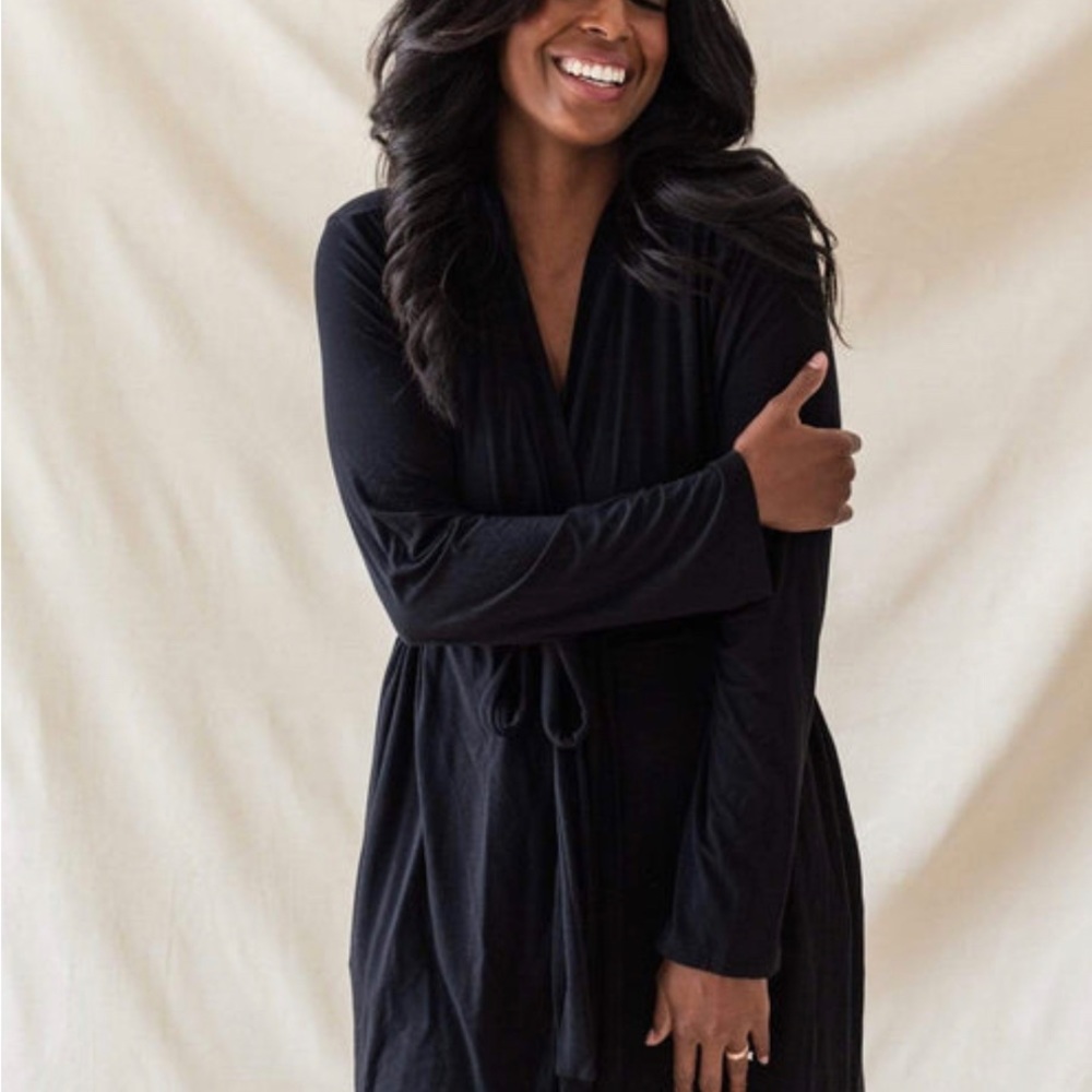 Kyte Baby Women’s Lounge Robe in Midnight